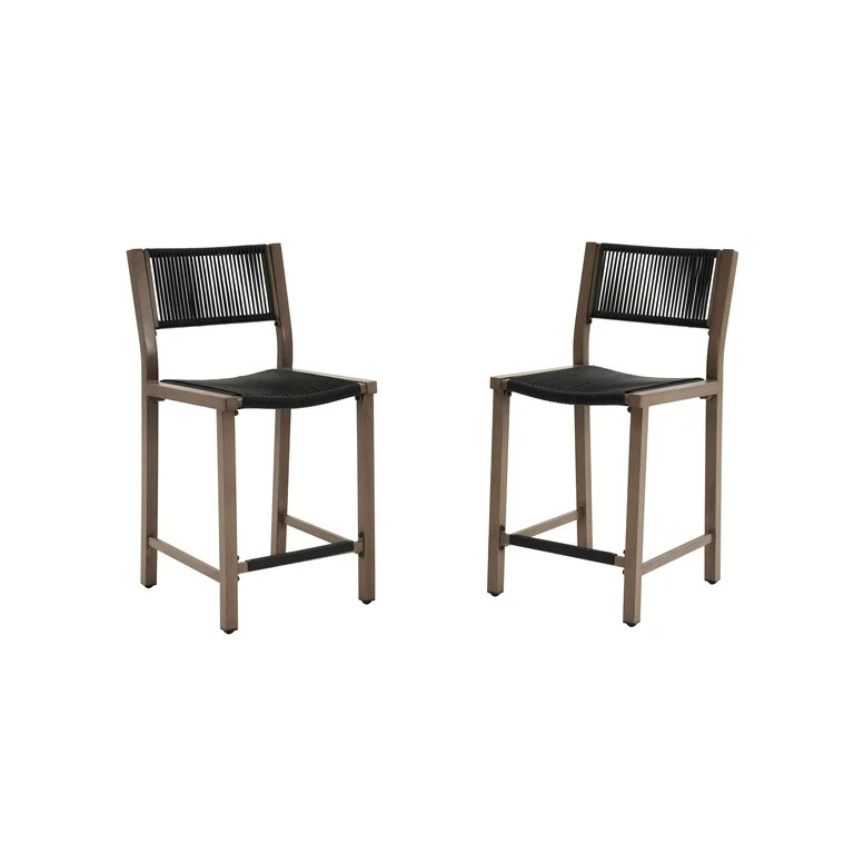 Better Homes & Gardens Tarren High Dining Chairs, Black, 2 Pack | Walmart (US)