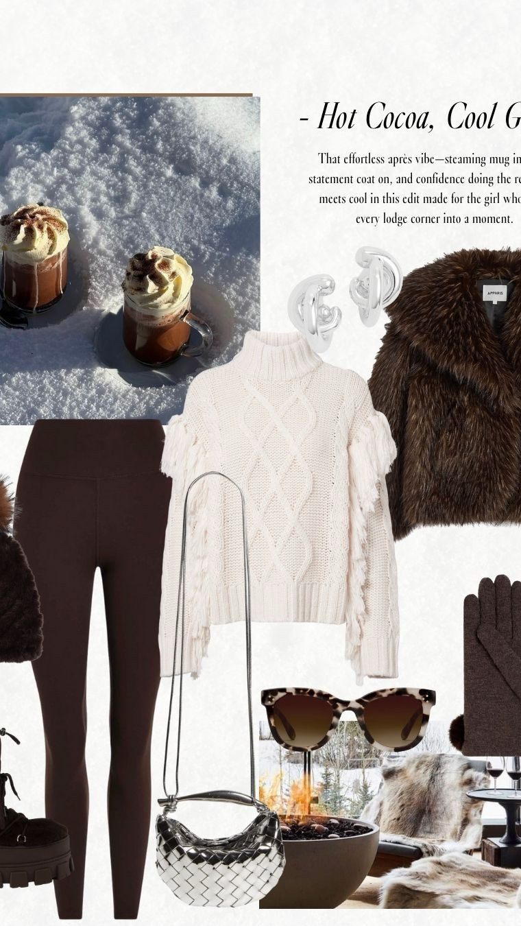 More après ski style, less ski ⛷️✨
If you’re dreaming of snowy escapes, winter outfits, faux fur layers, cozy knits, leather leggings, and elevated alpine chic, these head-to-toe looks are your packing guide. From Hot Toddies & Hot Tubs to Snow Days & Rosé Nights, I pulled together luxe neutrals, modern Fair Isle, and plush textures that make winter feel glamorous—no lift ticket required.

Shop every full look on jcathell.com and my LTK ❄️🤍
#apresski #winterstyle #skioutfit #winterfashion2025 #alpinechic #snowszn #fauxfurfashion #neutrallooks #fairislesweater #winterwardrobe



#LTKOver40 #LTKSeasonal #LTKTravel