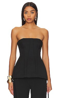 SIMKHAI Parker Bustier Top in Black from Revolve.com | Revolve Clothing (Global)