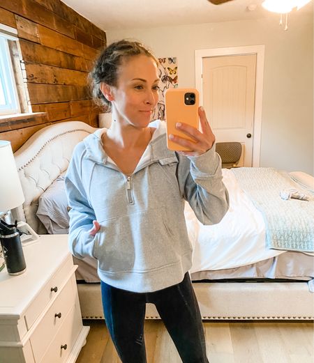 Similar to the lulu scuba…. Like identical. Soft and cozy. Wearing a M but could have sized down. 

#LTKunder50 #LTKfit #LTKSeasonal