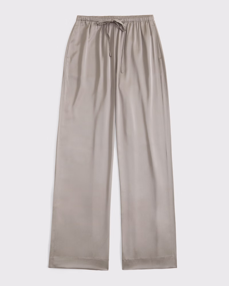Satin Pull-On Pant | Abercrombie & Fitch (US)