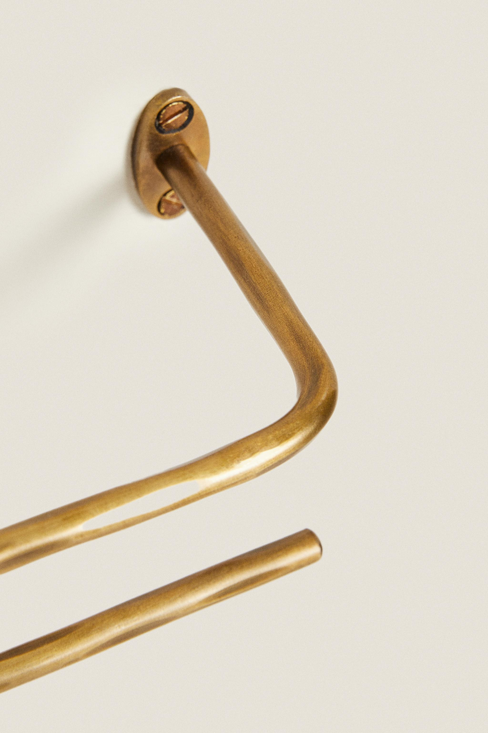 GOLDEN TOILET PAPER HOLDER | Zara US
