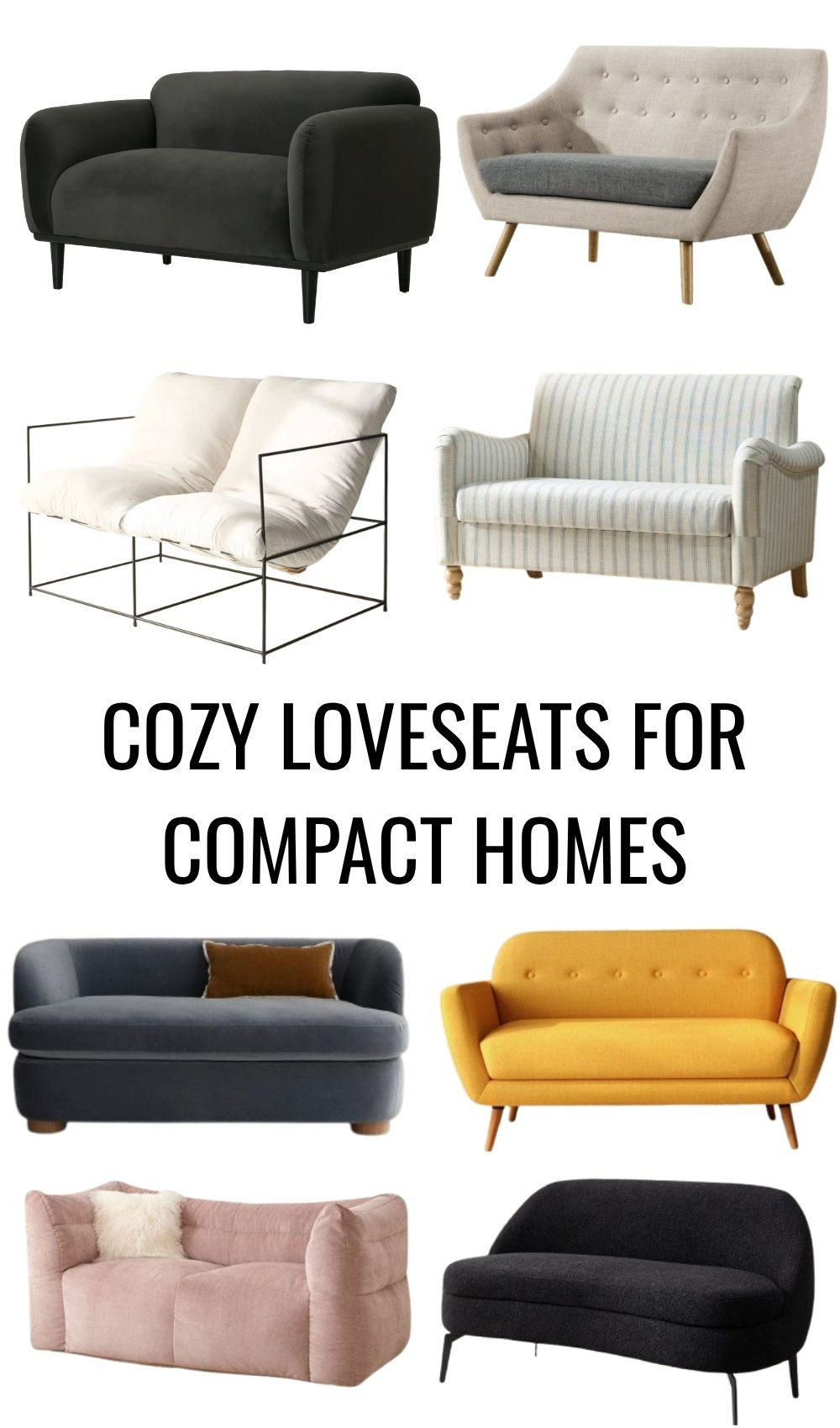 Loveseats for small spaces. These compact, stylish picks prove you don’t need a big footprint to get big comfort. From apartment-friendly depths to hidden storage and convertible designs, these loveseats are made for tight floor plans without sacrificing style. 

 #LTKHome