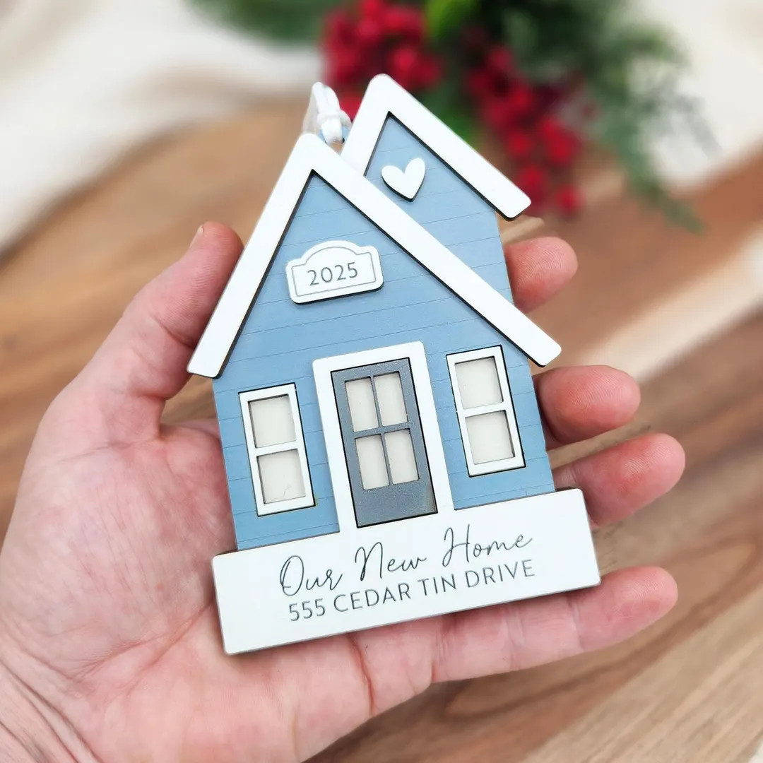 Our First Home Christmas Ornament | Agent Closing Gift for Seller | New Home Gift | Cute House Or... | Etsy (US)