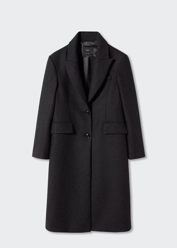 Lapels structured coat | MANGO (UK)