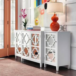 Home Decorators Collection Reflections White Mirrored Console Table SH00133-W - The Home Depot | The Home Depot