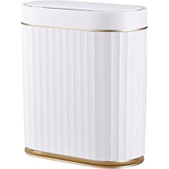 ELPHECO Bathroom Trash Can with Lid Automatic Garbage Can, 2 Gallon Slim Smart Trash Can, Small P... | Amazon (US)