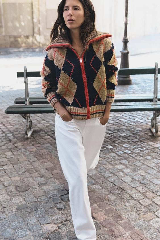CARDIGAN ARGYLE | Zara UK