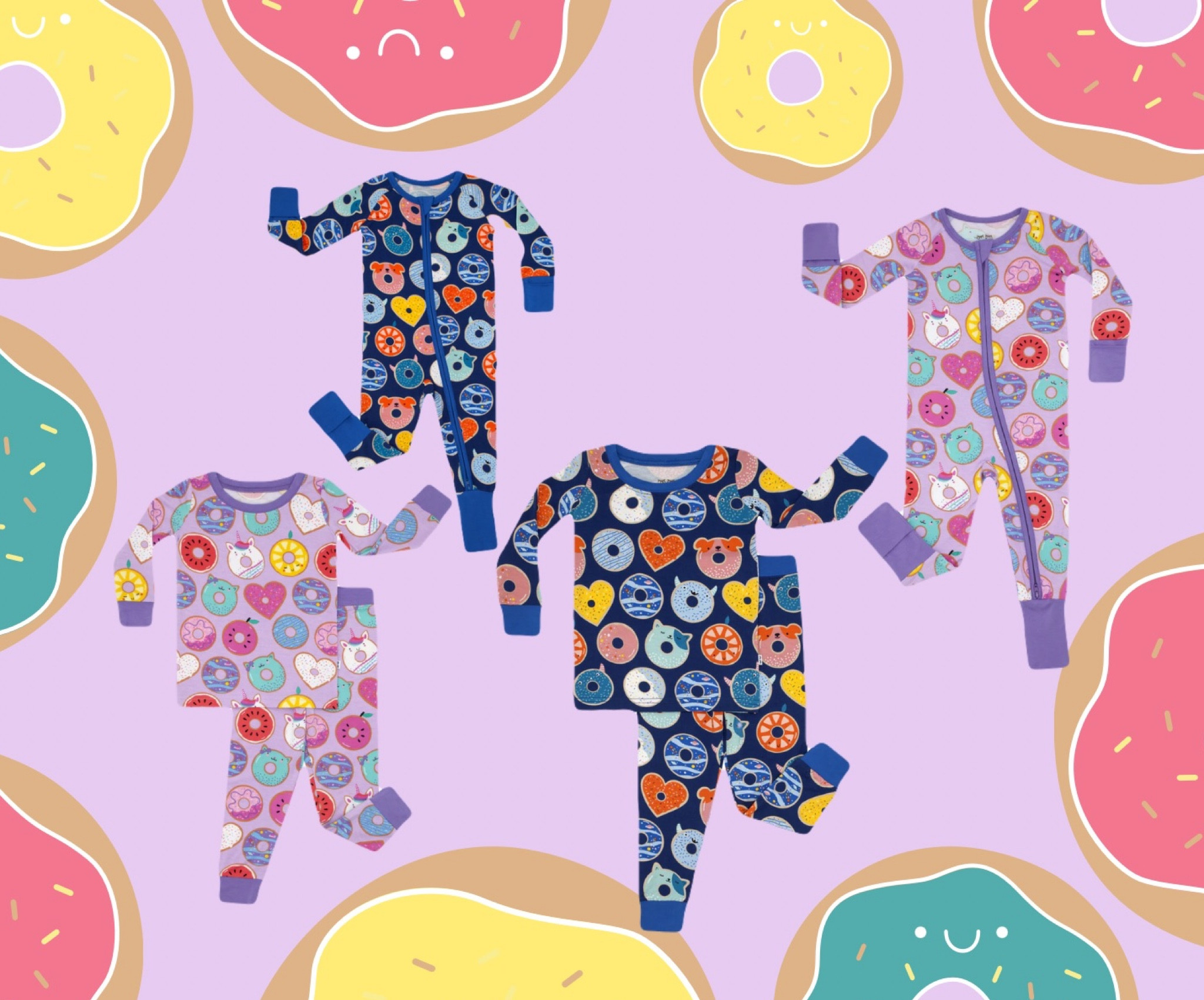 New matching Jammie’s coming soon! This print has really grown on me. I’m so excited to see my toddlers reaction to the unicorn donut 🍩 🦄  these are made with bamboo viscose fabric so it’s buttery soft, breathable and soooo stretchy. I have pairs that have easily fit my toddler for well over a year. 

#LTKfamily #LTKkids #LTKbaby