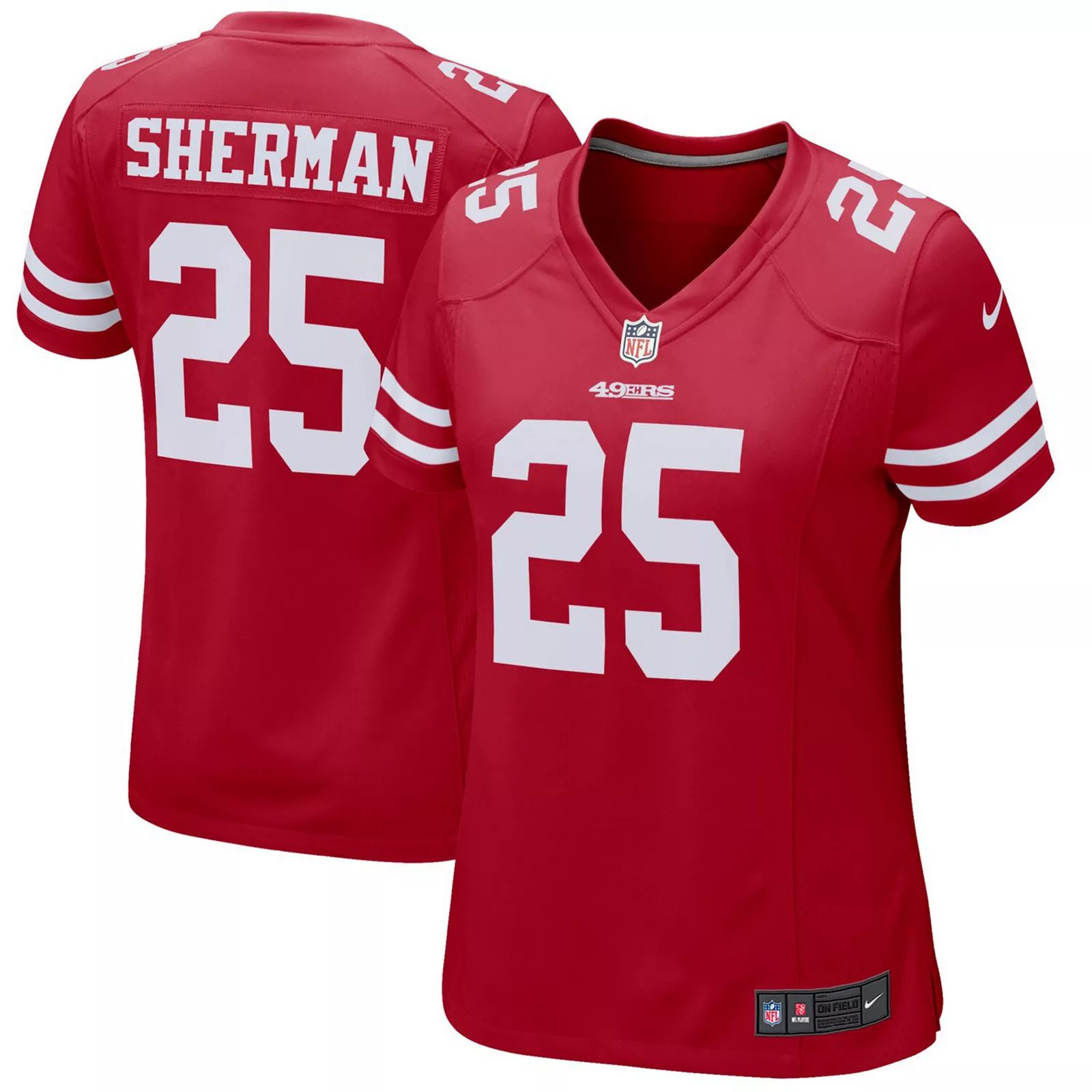Women's Nike Richard Sherman Scarlet San Francisco 49ers Game Jersey, Size: Large, Red | Kohl's