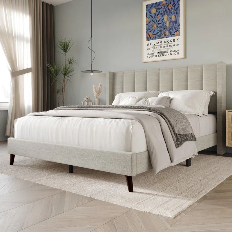 Bralee Upholstered Wingback Bed | Wayfair North America