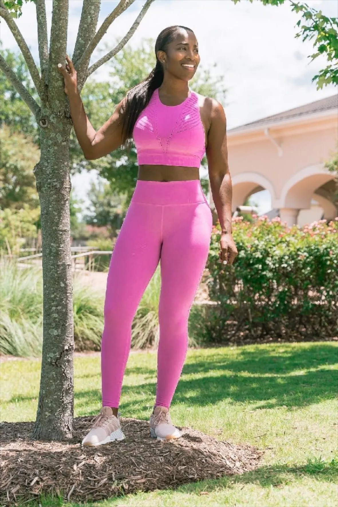 Women's Workout 2 Piece Outfits Retro 80s 90s Neon High Waist Running  Shorts Seamless Gym Yoga Sports Bra