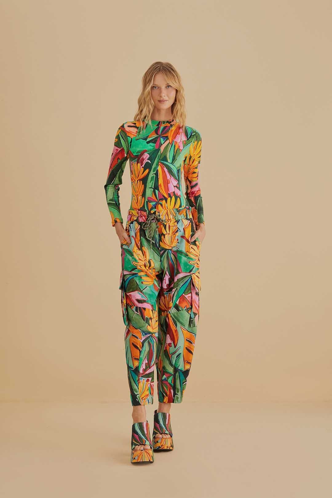 Multicolor Banana Foliage Pants | FarmRio