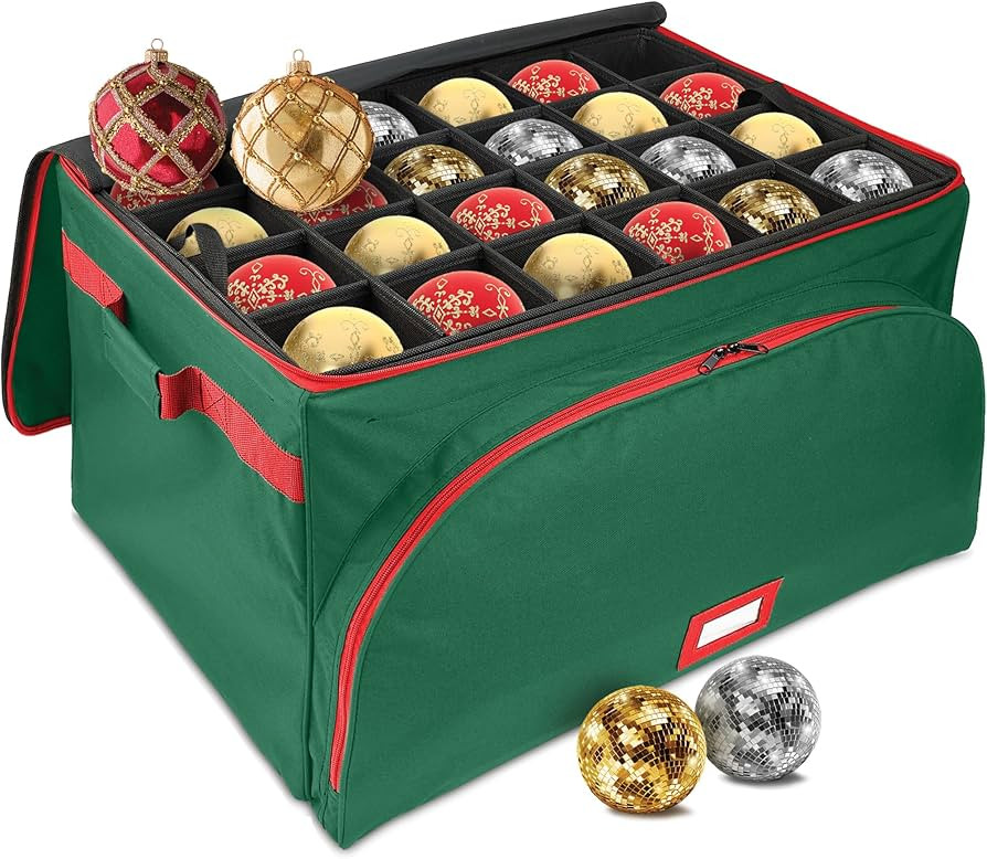 HOLDN’ STORAGE Premium Christmas Ornament Storage Container - Holds Up to 72-4” Ornaments Dur... | Amazon (US)