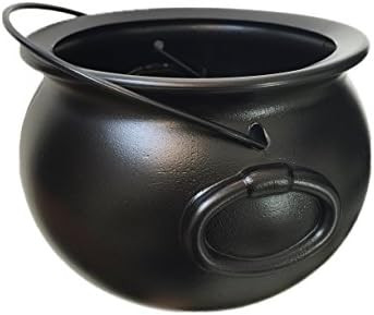 8" Black Cauldron Bucket – Halloween Candy Bowl, Trick or Treat, St. Patrick's Pot of Gold Deco... | Amazon (US)