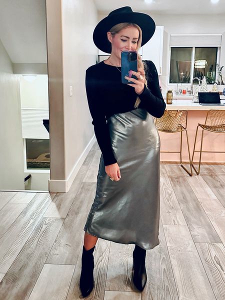 Silver metallic for the win! Love layering cute cropped sweaters over my slip dresses! 🤍

#LTKfindsunder100 #LTKover40 #LTKHoliday