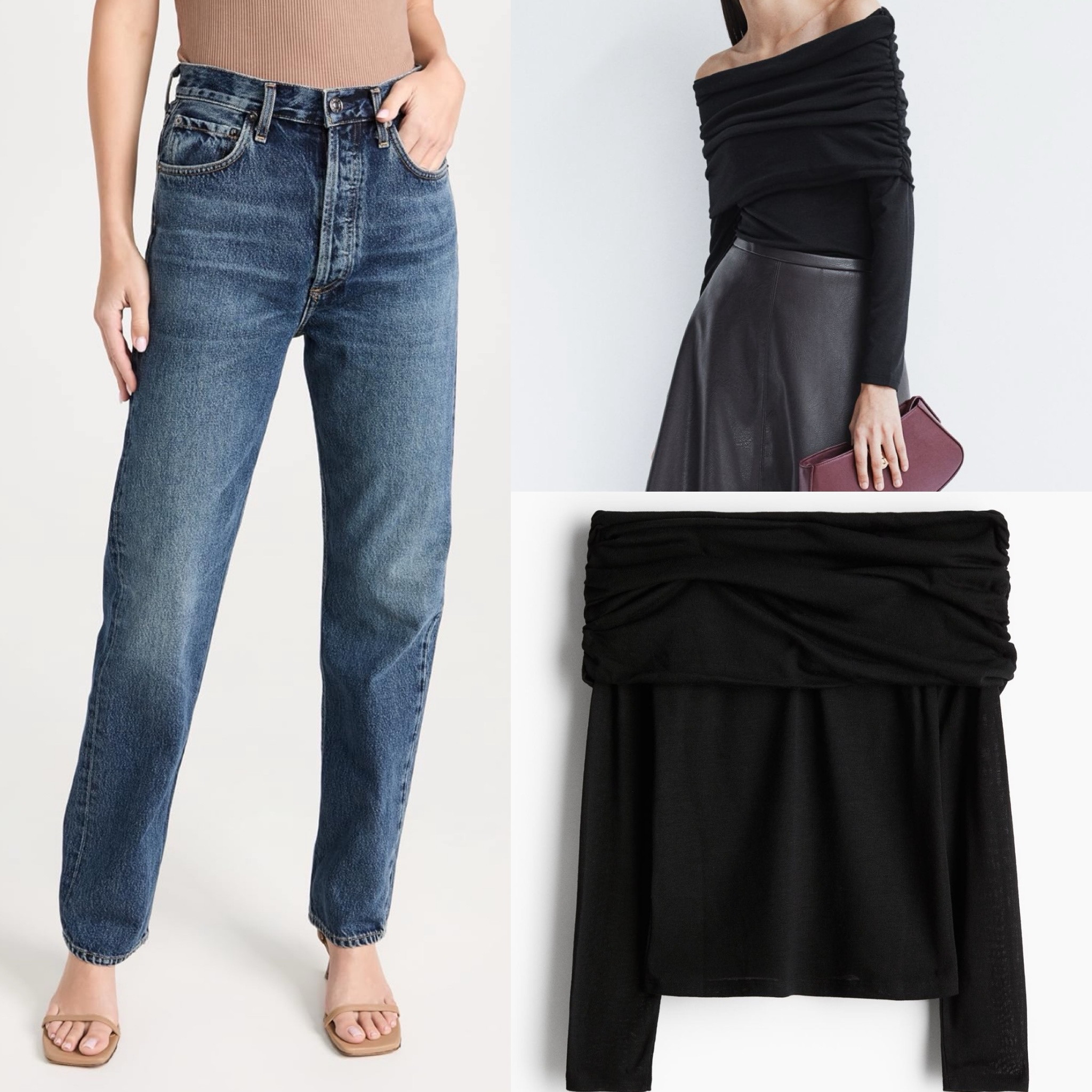 Little black top and the perfect jeans