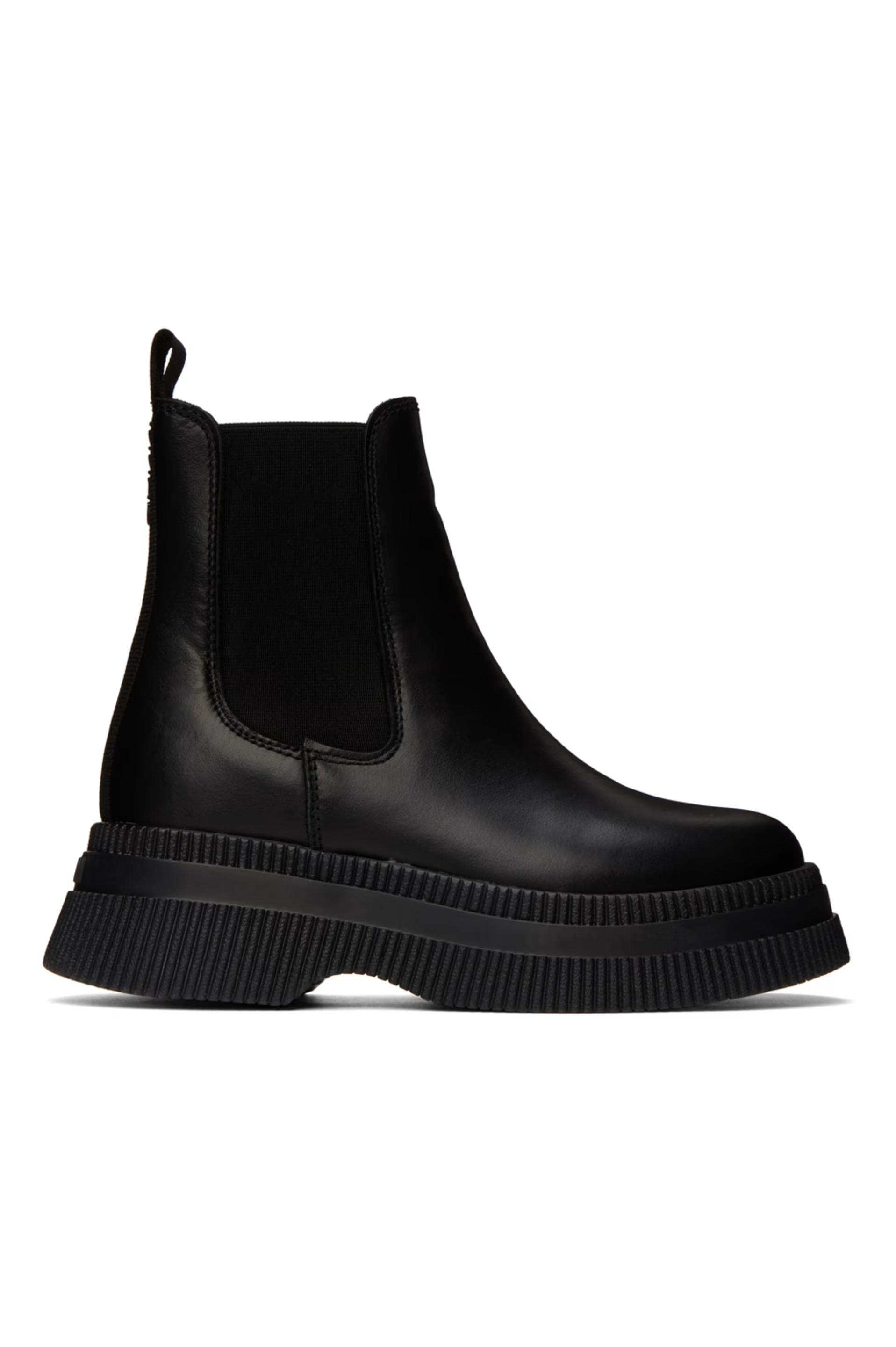 GANNI - Black Creepers Chelsea Boots | SSENSE