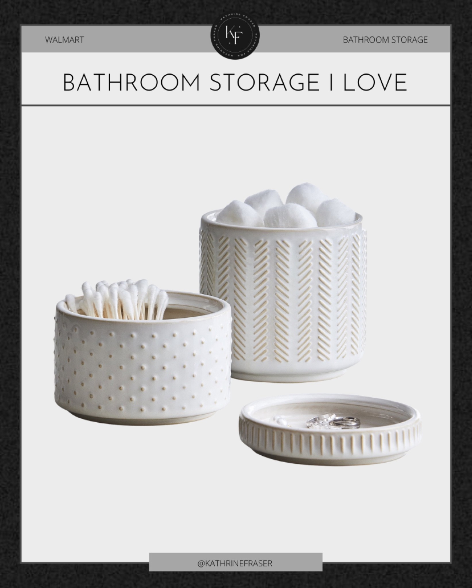 Bathroom storage jar for small essentials

#LTKstyletip #LTKunder100