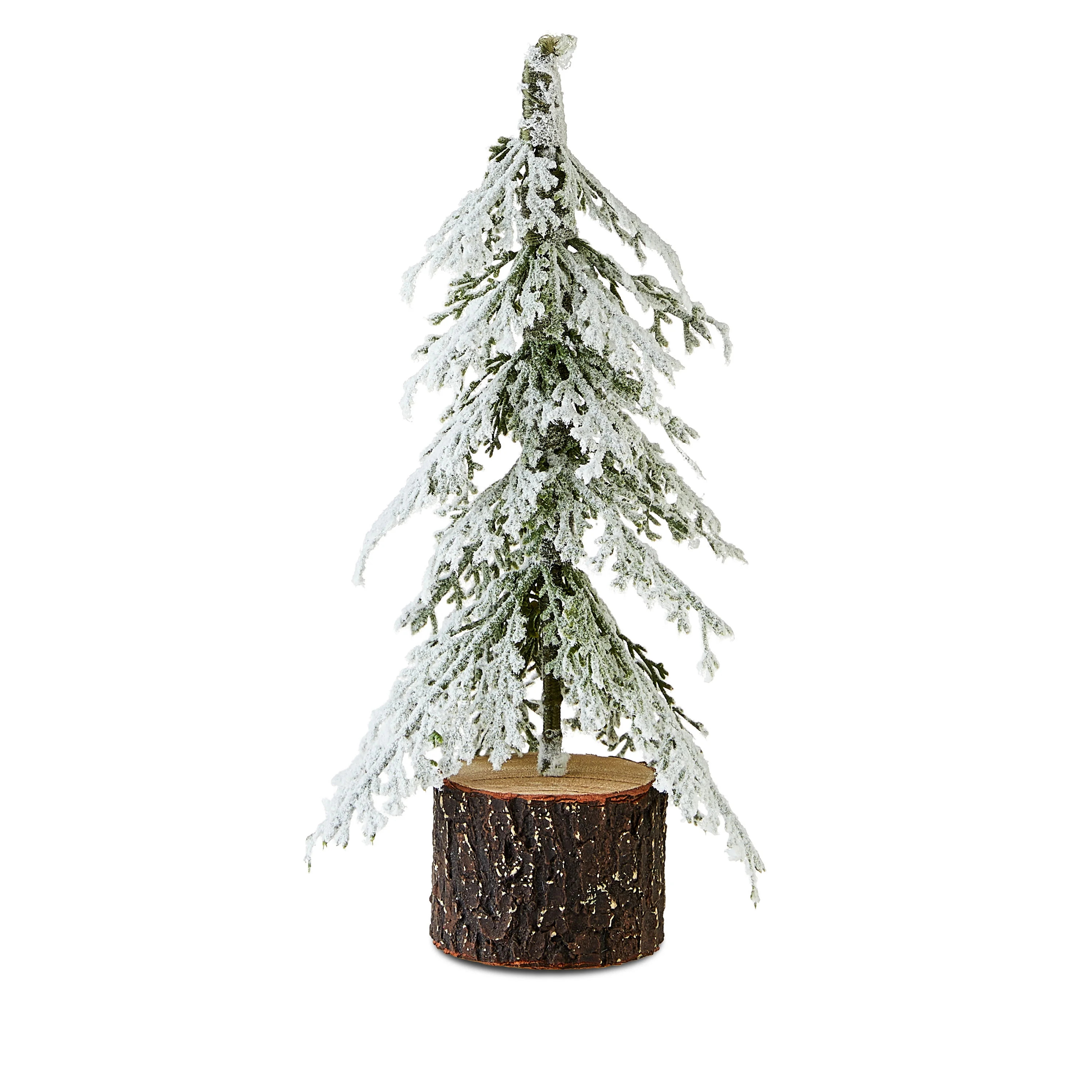 My Texas House Flocked Downswept Pine Tree Decoration, Green 10 in - Walmart.com | Walmart (US)