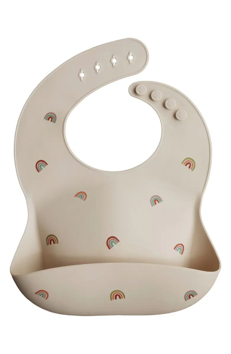 Mushie Rainbows Silicone Bib | Nordstrom | Nordstrom