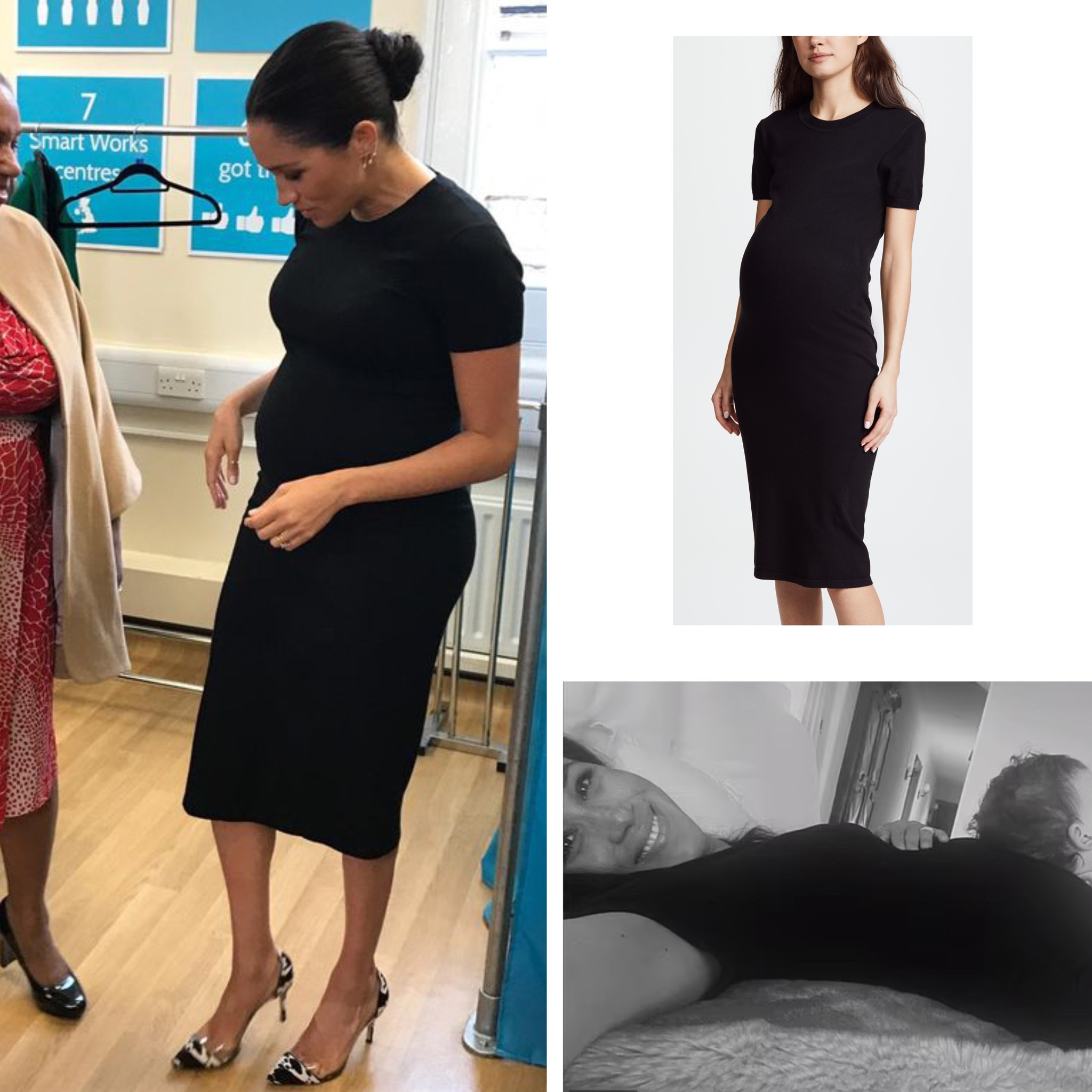 Meghan wearing hatch eliza dress #maternity #royal

#LTKstyletip