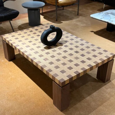 Vintage Checkerboard Coffee Table with Wooden | Wayfair North America