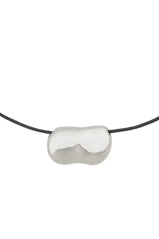 Pebble Necklace in Silver & Black | Revolve Clothing (Global)
