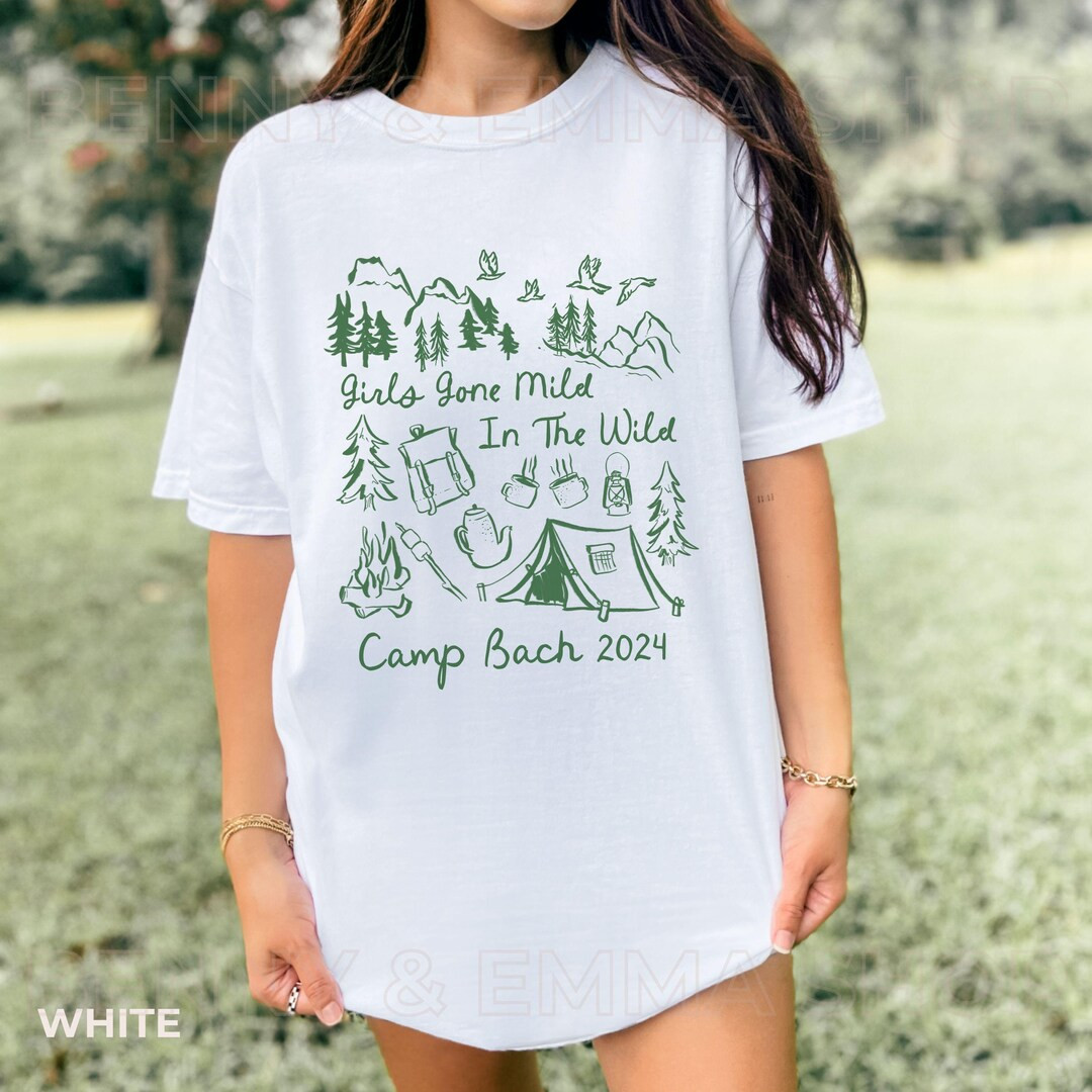 Girls Gone Mild Camp Bach Shirt Camping Bachelorette Shirt Glamping Granola Girl Aesthetic Nation... | Etsy (US)