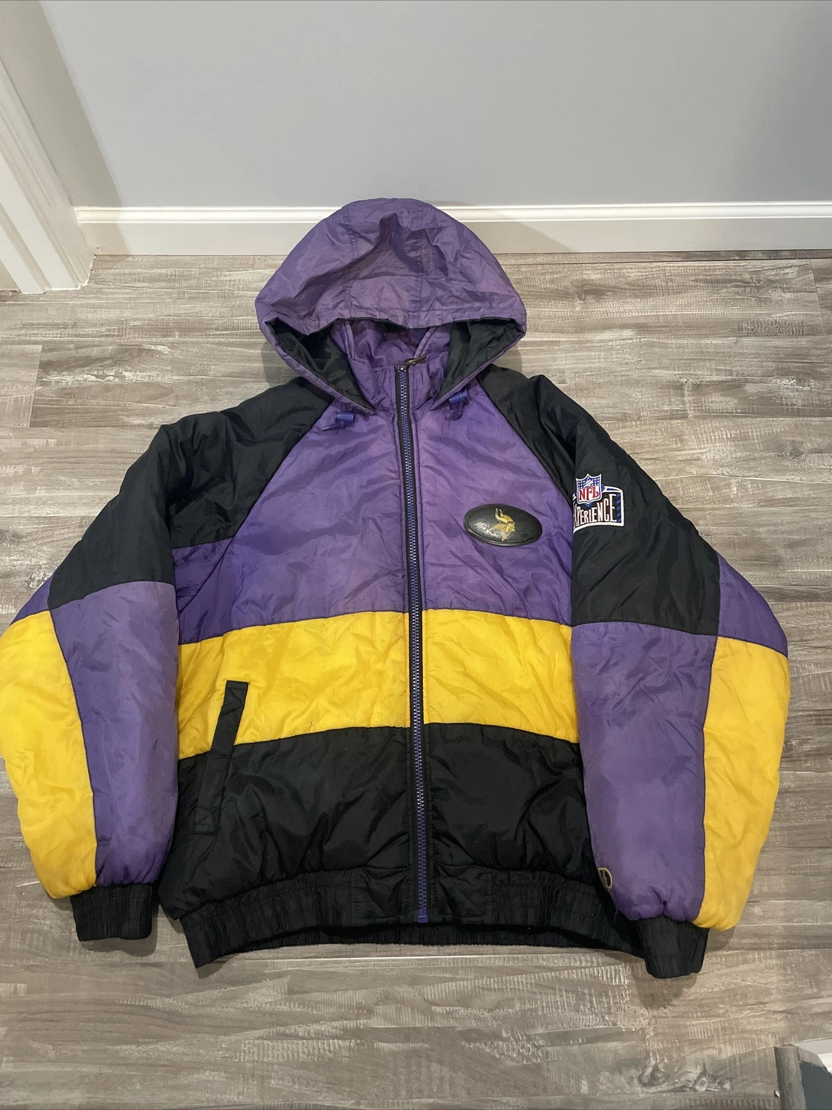 Vintage Pro Player Minnesota Vikings Jacket Sz XL NFL Experience Patch | eBay US