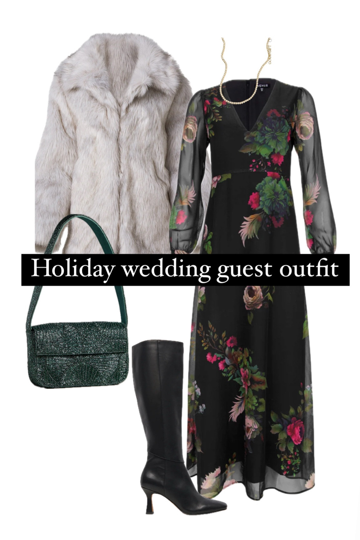This dress is such a good one for a winter or holiday wedding! The dark colors make it more winter coded & coupled with a fur jacket is very holiday/winter 🤌🏼🤌🏼

Winter outfit, holiday outfit, wedding guest dress, womens style, holiday dress 

#LTKSeasonal #LTKStyleTip #LTKHoliday