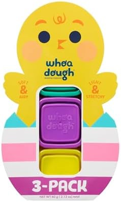 Chuckle & Roar Whoa Dough Chick-Shaped Spring Edition Pack – Airy Soft Stretchy Sensory Dough i... | Amazon (US)