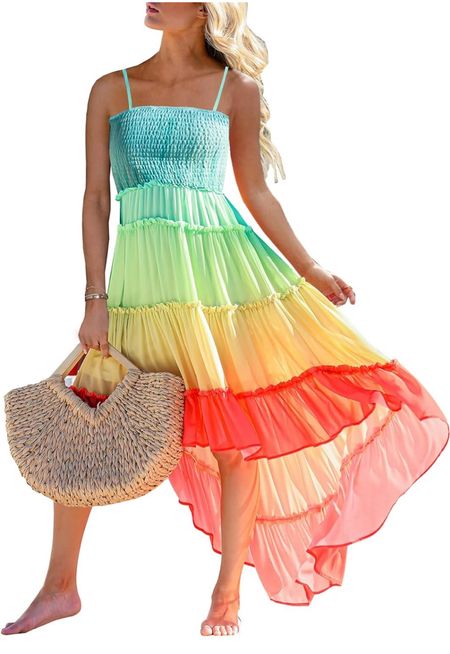 Oh my goodness, how adorable is this dress!? If summer time was a dress, it would be THIS dress. Total FreePeople vibes , but at Amazon prices!
Easter Dress, Spring Dress, beach outfit, resort outfit, vacation dress, concert dress, vacation outfit, maxi dress 

#LTKfindsunder50 #LTKSeasonal #LTKFestival