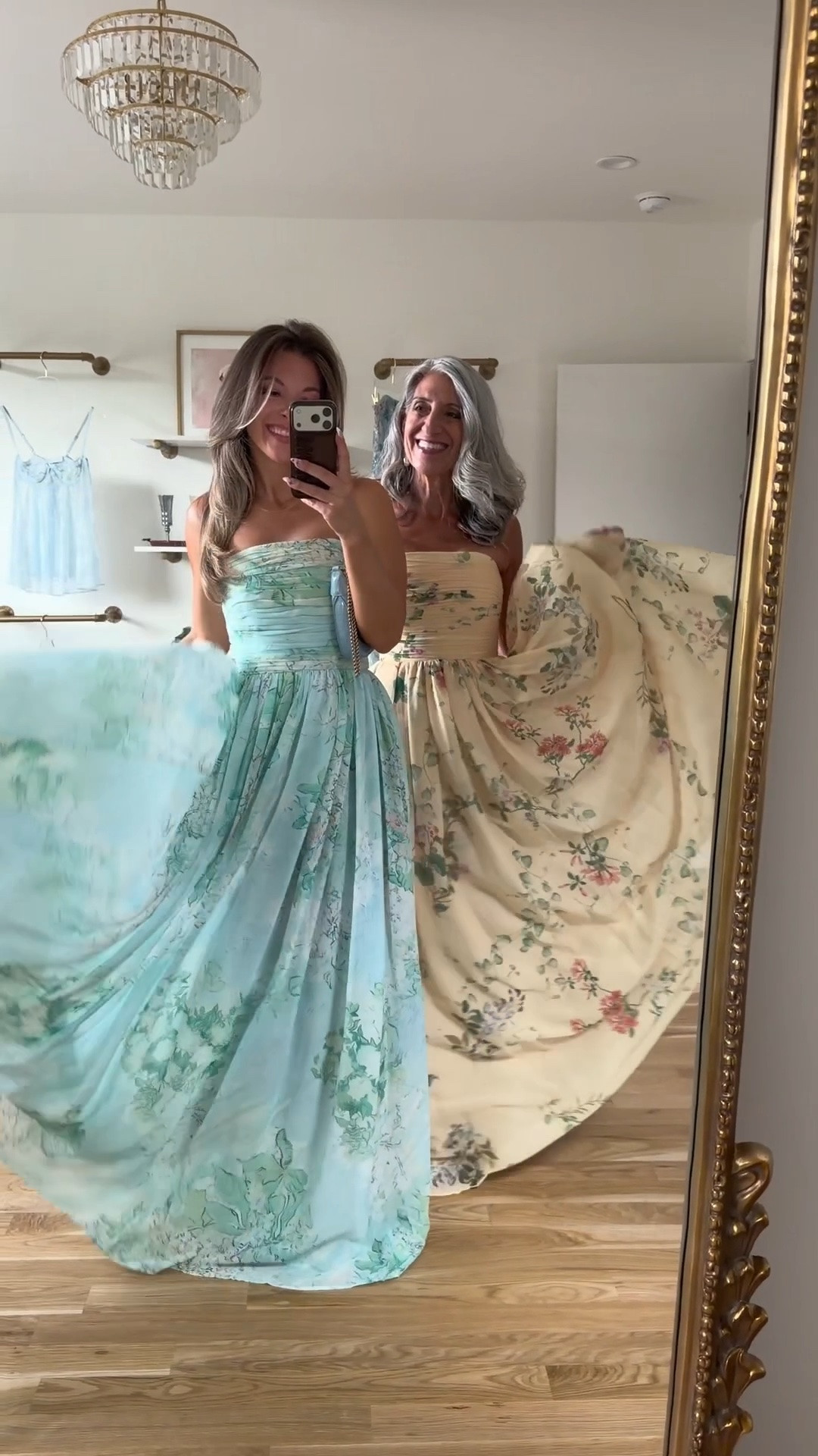 Mom and me wedding guest and formal event dresses!

sizing:
i'm 5'4" and typically wear a small/2.
• brocade gown: 0
• white lace dress: xs

mom is 5'4" and typically wears a medium/6
• strapless floral gown: 4
• pink flutter chiffon dress: 4
• penelope tiered dress: small

Wedding guest
Formal event
Black tie
Floral
Metallic
Pleated
Mother of the bride
Special occasion

#LTKWedding #LTKmomlife #LTKootd