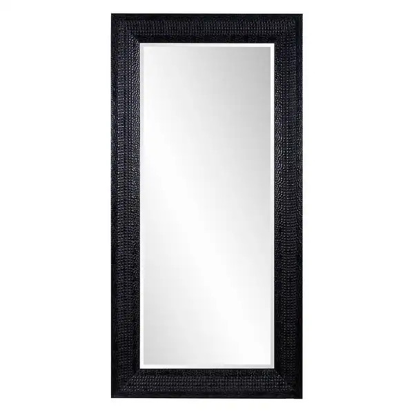 Allan Andrews Black Wood Framed Full Length Drago Mirror - Bed Bath & Beyond - 29343695 | Bed Bath & Beyond