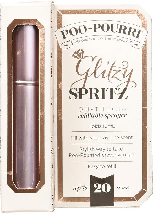 Poo-Pourri Before-You-Go Toilet Spray 10ml Glitzy Spritz Refillable Sprayer | Amazon (US)