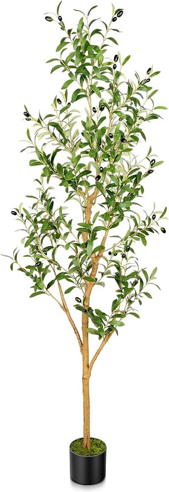 Tamiaia™ Artificial Olive Tree 6FT - Faux Olive Tree Artificial Indoor for Home Decor Living Ro... | Amazon (US)