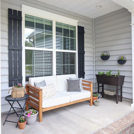 #ad Spring porch refresh with @loweshomeimprovement using a raised garden bed, pretty spring annuals, fresh herbs, potting soil, outdoor planters, and a pressure washer! #lowespartner #porchdecor #patiorefresh #springporch #outdoorspaces #porchdecor #outdoorplanters

#LTKhome #LTKSeasonal #LTKsalealert