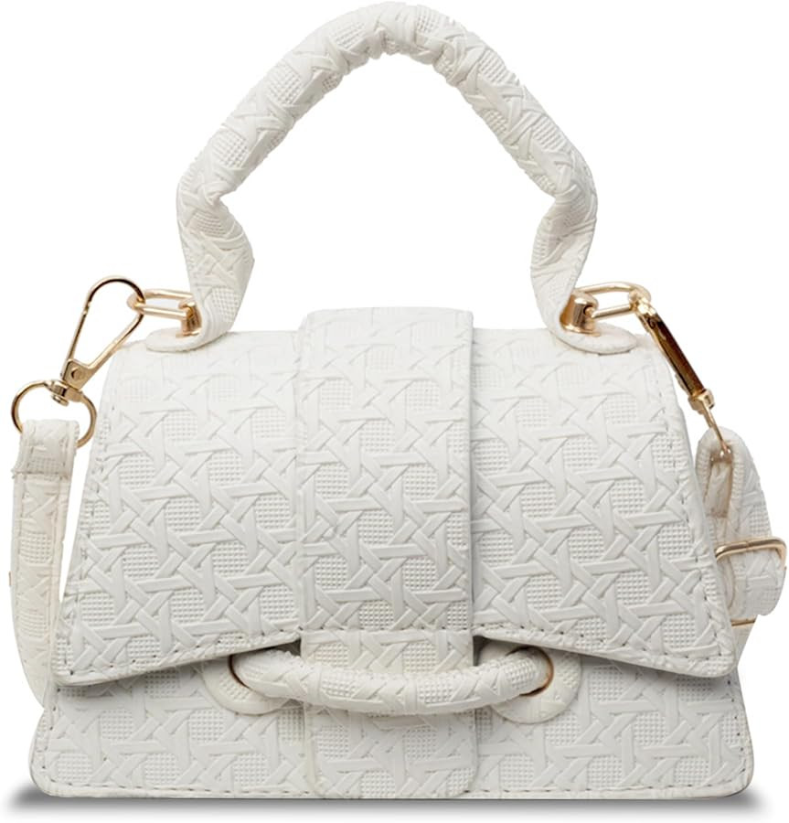 FALETO Mini Purses for Women Cute Top Handle Crossbody Bag Stylish Tiny Clutch Handbag with Strap | Amazon (US)