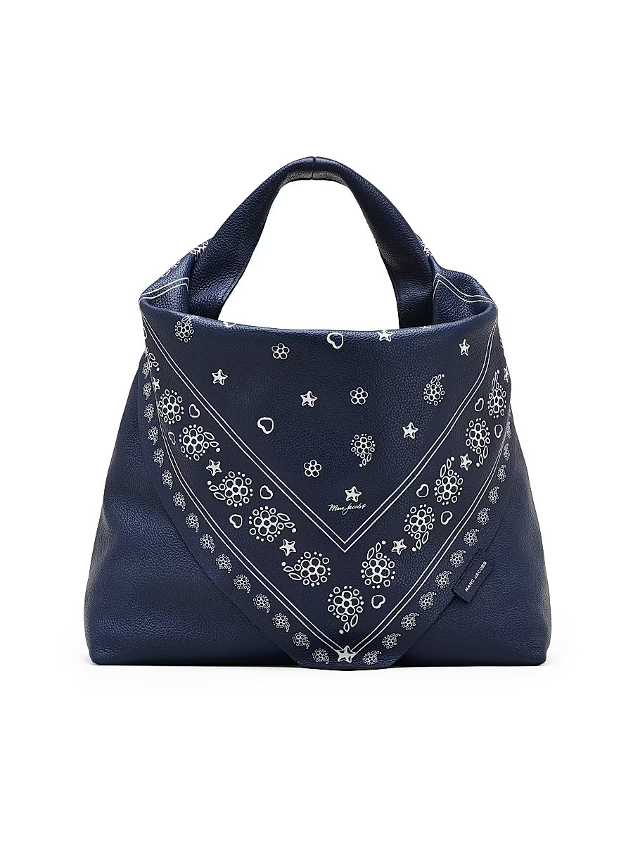 Women's The Bandana Sack Leather Bag - Navy Multi | Saks Fifth Avenue