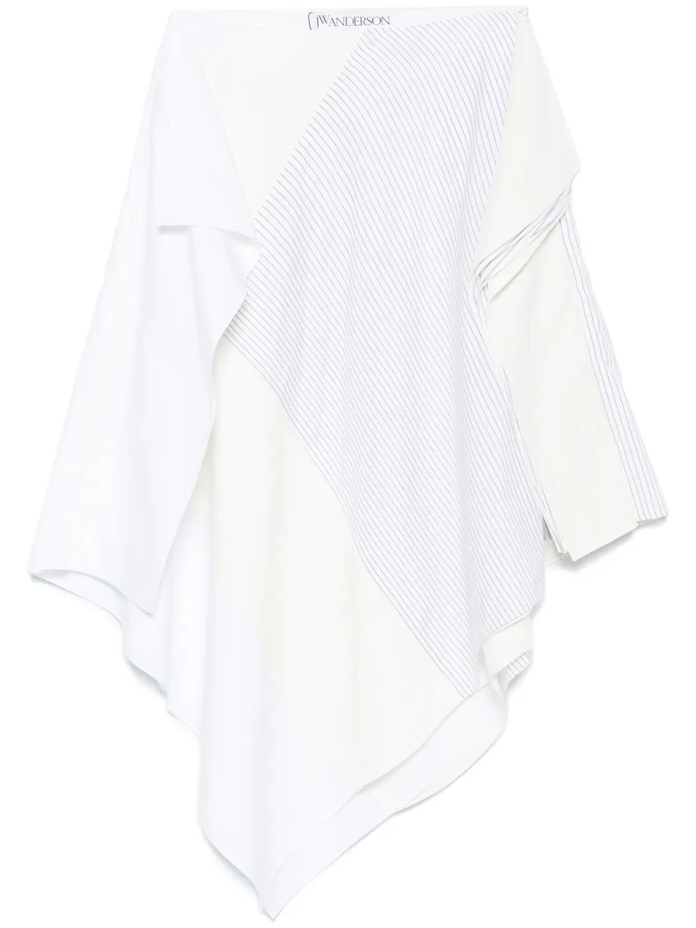 JW Anderson Asymmetric Midi Skirt | White | FARFETCH UK | Farfetch Global