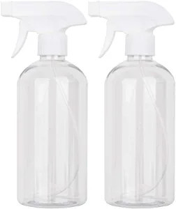 UUJOLY 16.9 oz Plastic Spray Bottle Trigger Empty Spray Bottles Clear Refillable Container for Wa... | Amazon (US)