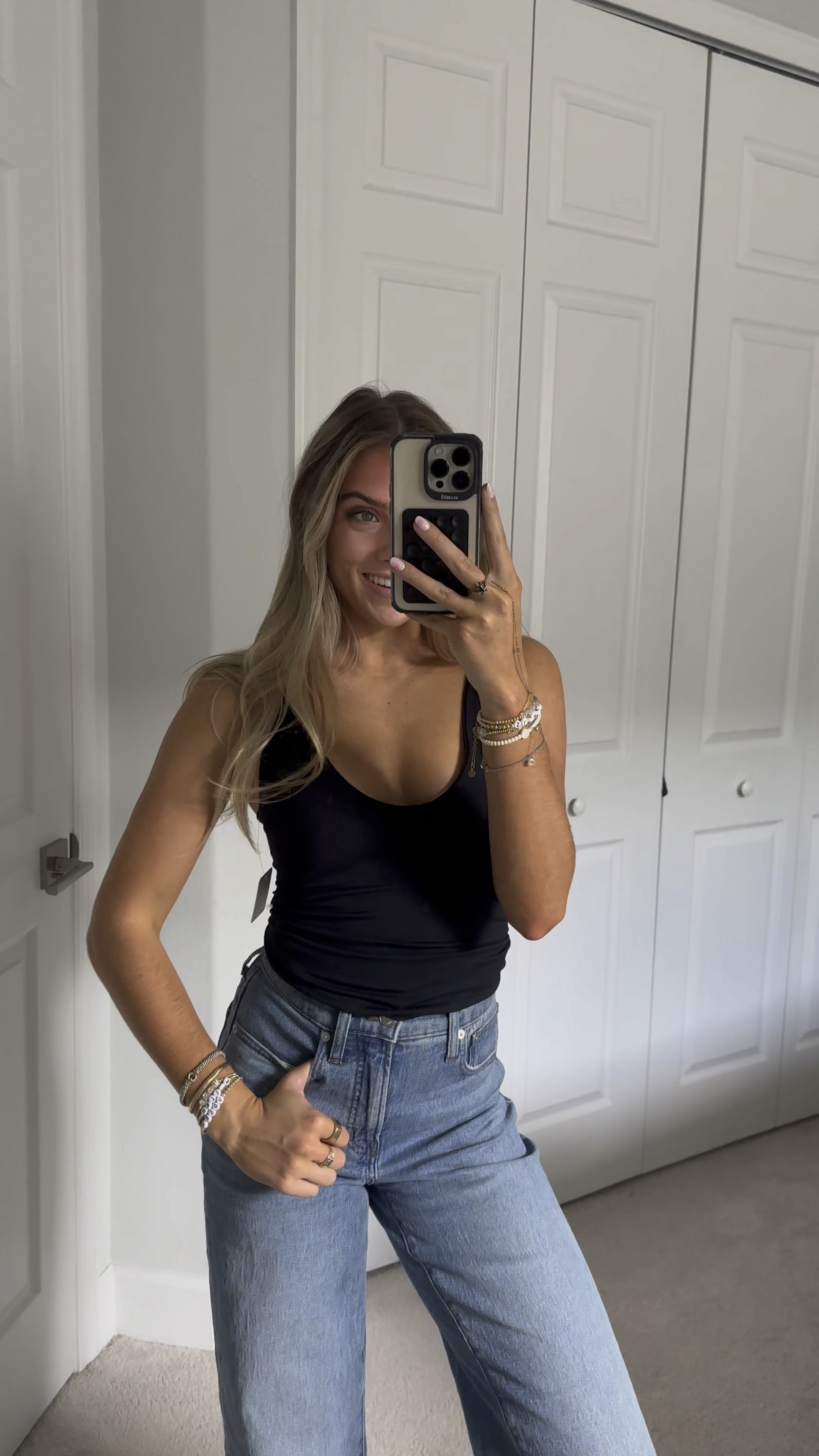 Free people seamless v neck cami. Free people. Revolve. Tank top. Cammie. Black tank top. Black Cammie. Layering tank. Closet essential. Closet basics. Capsule wardrobe. Free People intimates.

Going out. Date night. #outfit #ootd #outfitoftheday #outfitofthenight #outfitvideo #coldweatheroutfits #nightoutoutfit #holidaystyle #holidayoutfit #whatiwore #style #outfitinspo #outfitideas

#LTKstyletip #LTKfindsunder50 #LTKVideo