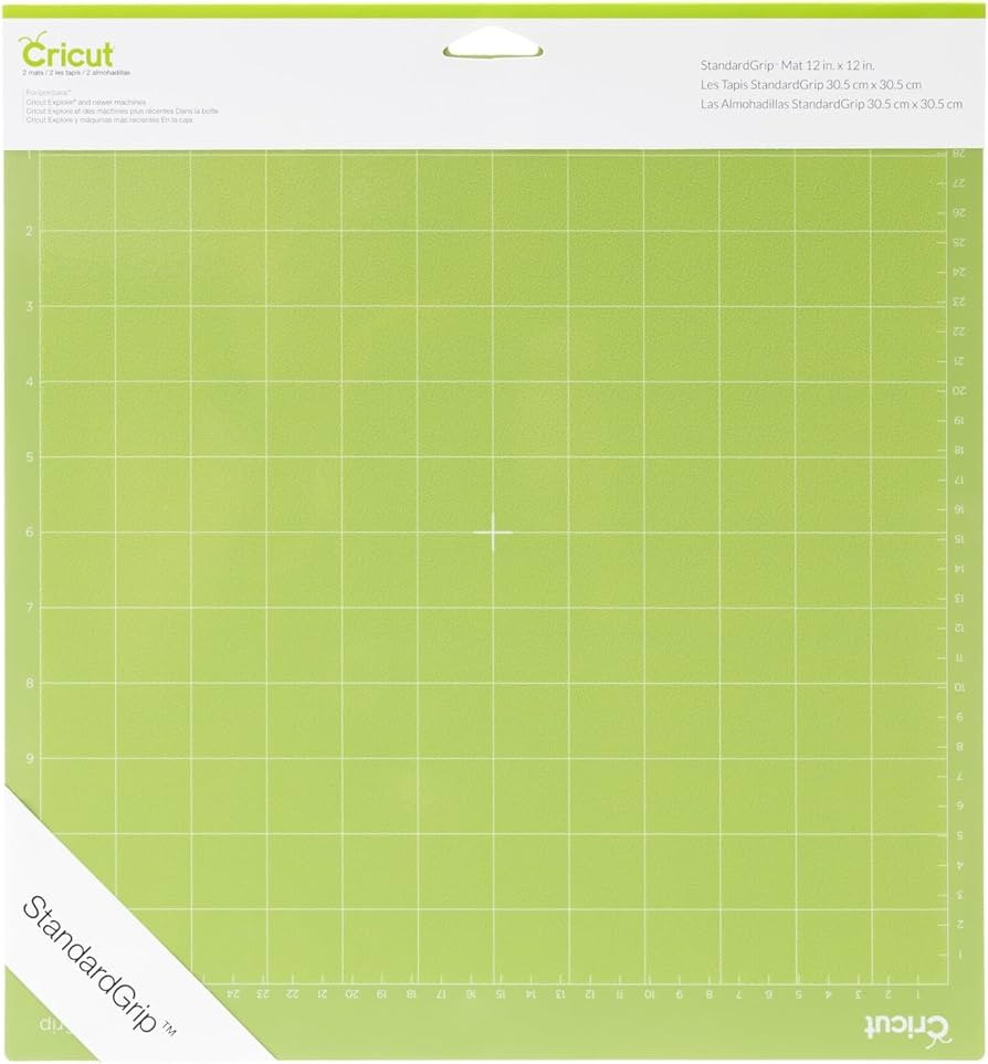 Cricut StandardGrip Machine Mats 12in x 12in, Reusable Cutting Mats for Crafts with Protective Fi... | Amazon (US)