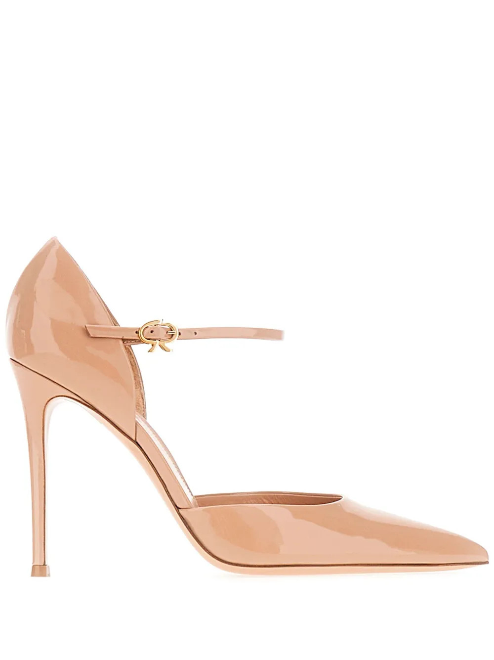 Gianvito Rossi 100mm Leather Pumps | Neutrals | FARFETCH | Farfetch Global