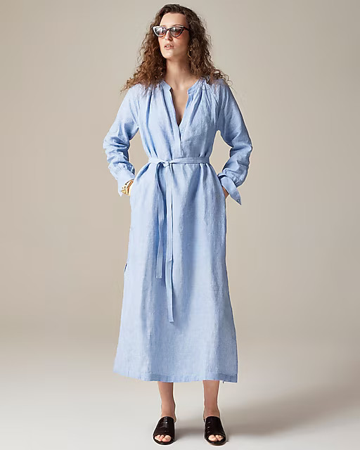 Petite cabana dress in linen | J. Crew US