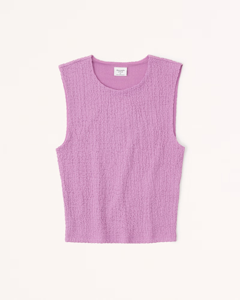 Women's Textured Shell Top | Women's New Arrivals | Abercrombie.com | Abercrombie & Fitch (US)