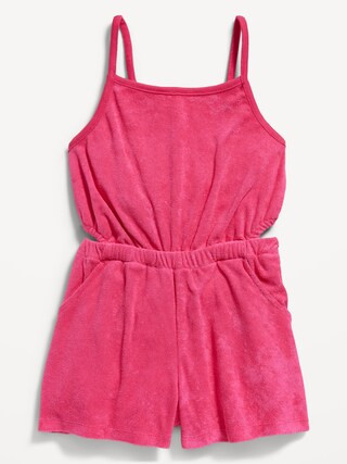 Loop-Terry Side-Cutout Cami Romper for Girls | Old Navy (US)