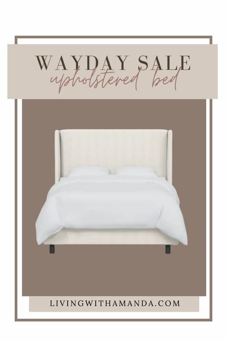 Wayday Sale Upholstered Bed from
Wayfair

**Color is Zuma white 

Tilly bed
Linen bed 
Bedroom bed
Platform bed 

#LTKSeasonal #LTKhome #LTKsalealert