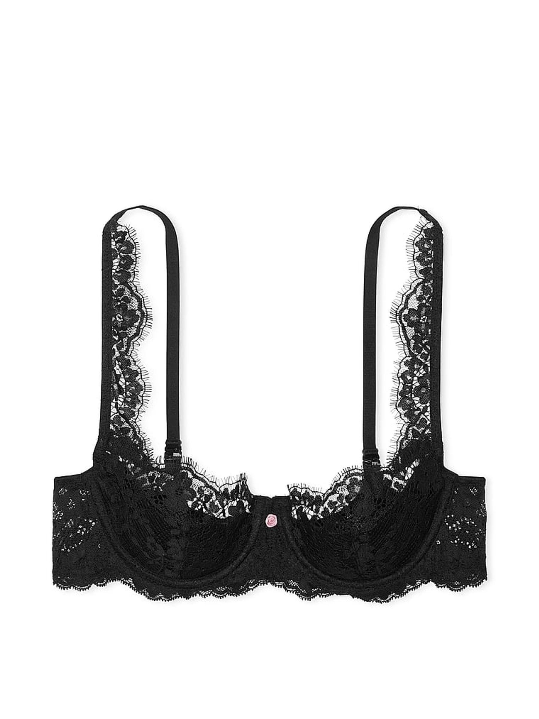 Black Lace Lightly Lined Balcony Bra | Victoria's Secret UK | Victoria's Secret UK
